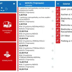 Aplikacja mobilna z opcjami zakupu biletów autobusowych Gdynia i innych miast.