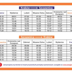 Rozkład jazdy busów Kraków - Szczawnica i Szczawnica - Kraków. Sprawdź cenę i godziny odjazdów.