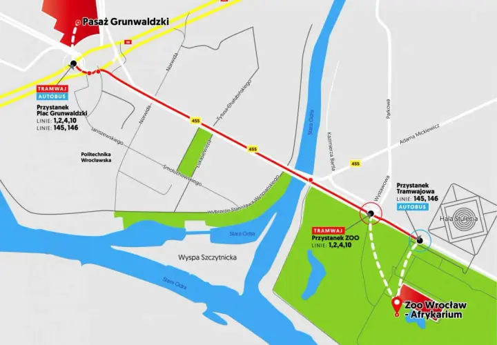 Polbus Pasaż Grunwaldzki: Precyzyjna lokalizacja i dojazd bez stresu