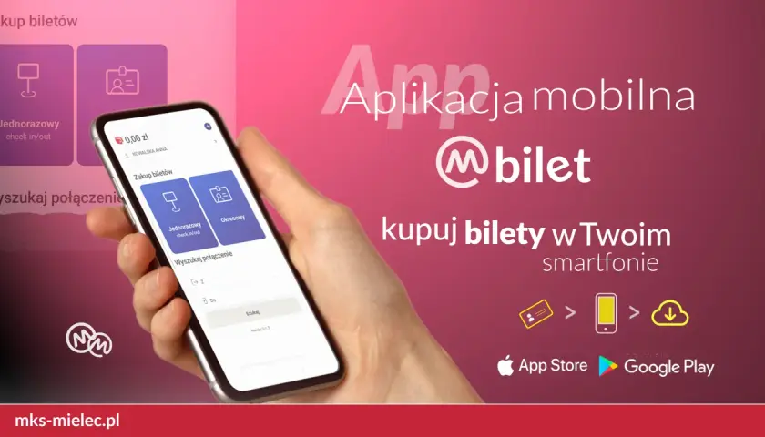 Aplikacja mobilna @bilet pozwala kupić bilet na okaziciela w Twoim smartfonie. Pobierz ją z App Store lub Google Play.
