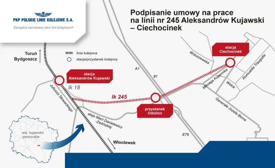 Aleksandrów Kujawski - Ciechocinek - Jak dojechać najszybciej?
