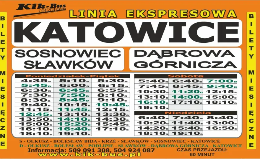 Kik-Bus Katowice Olkusz - Cennik i bilety. Jak nie przepłacić?