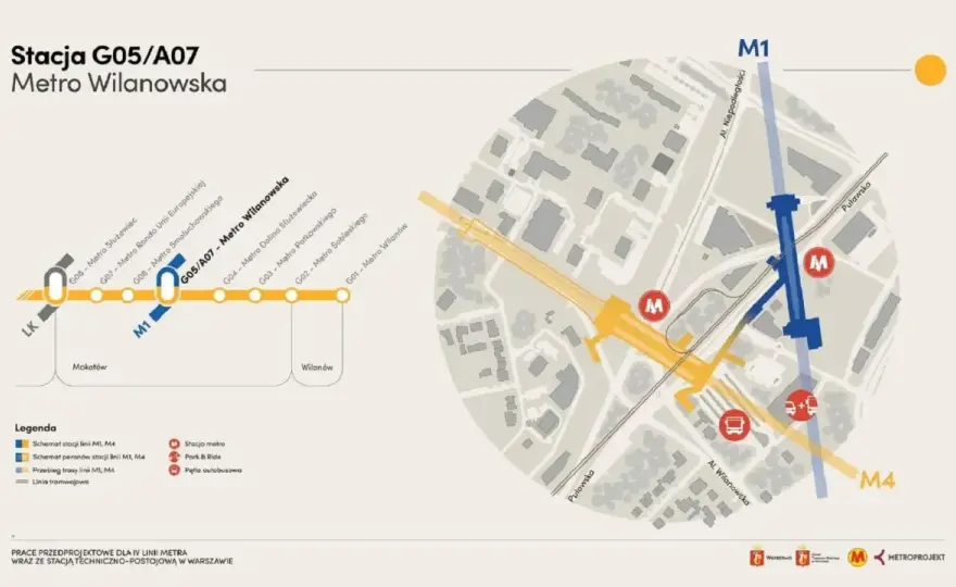 Rozkład metra M1 w Warszawie - jak czytać go bez pomyłek