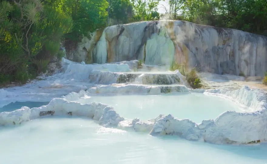 Bagni San Filippo - naturalne źródła i Balena Bianca