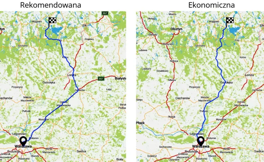 Trasa Warszawa - Mikołajki - Ile trwa i jak najlepiej dojechać?