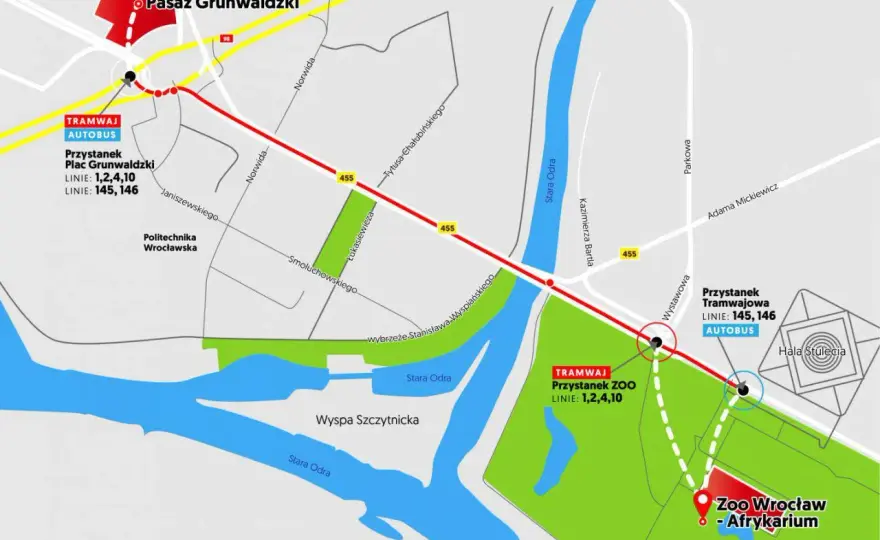 Polbus Pasaż Grunwaldzki: Precyzyjna lokalizacja i dojazd bez stresu