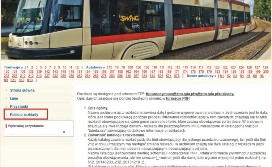 Rozkład jazdy autobusów w Gdańsku bez pomyłek