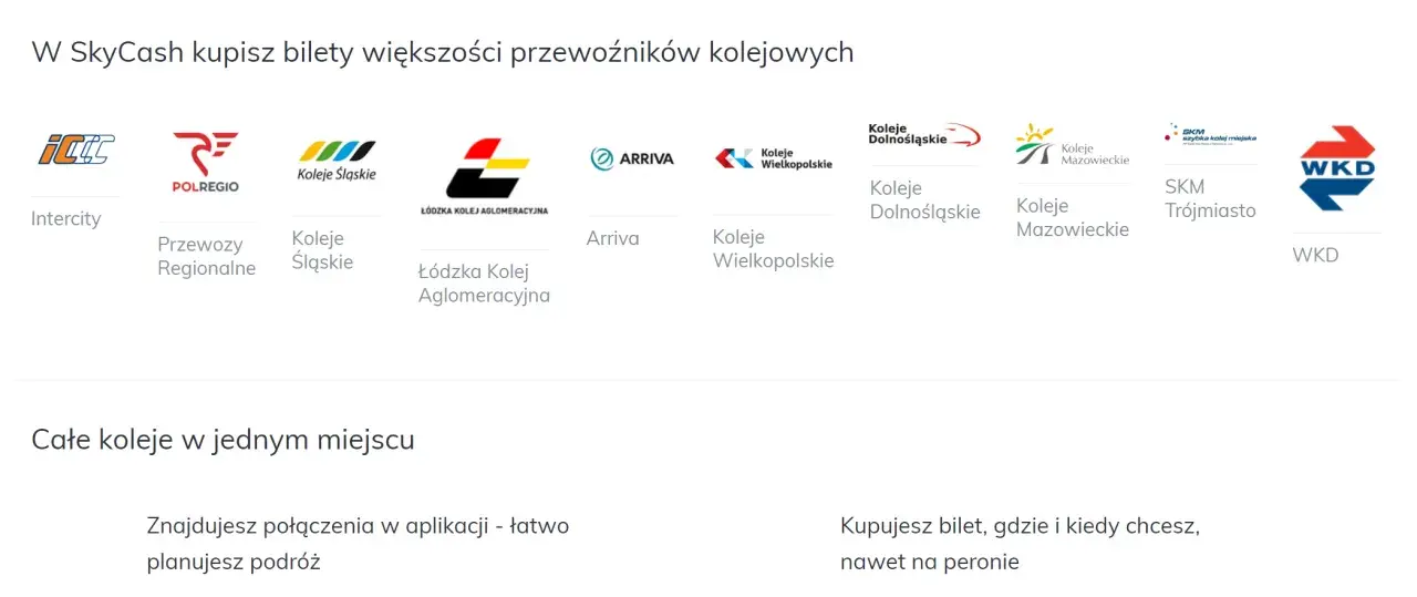 Aplikacja do kupowania biletów PKP i innych przewoźników kolejowych. Kupuj bilety łatwo i wygodnie.
