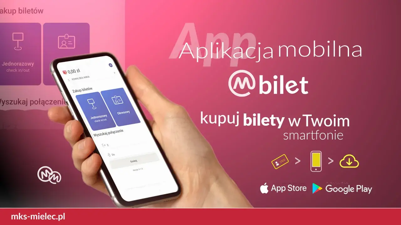 Aplikacja mobilna @bilet pozwala kupić bilet na okaziciela w Twoim smartfonie. Pobierz ją z App Store lub Google Play.