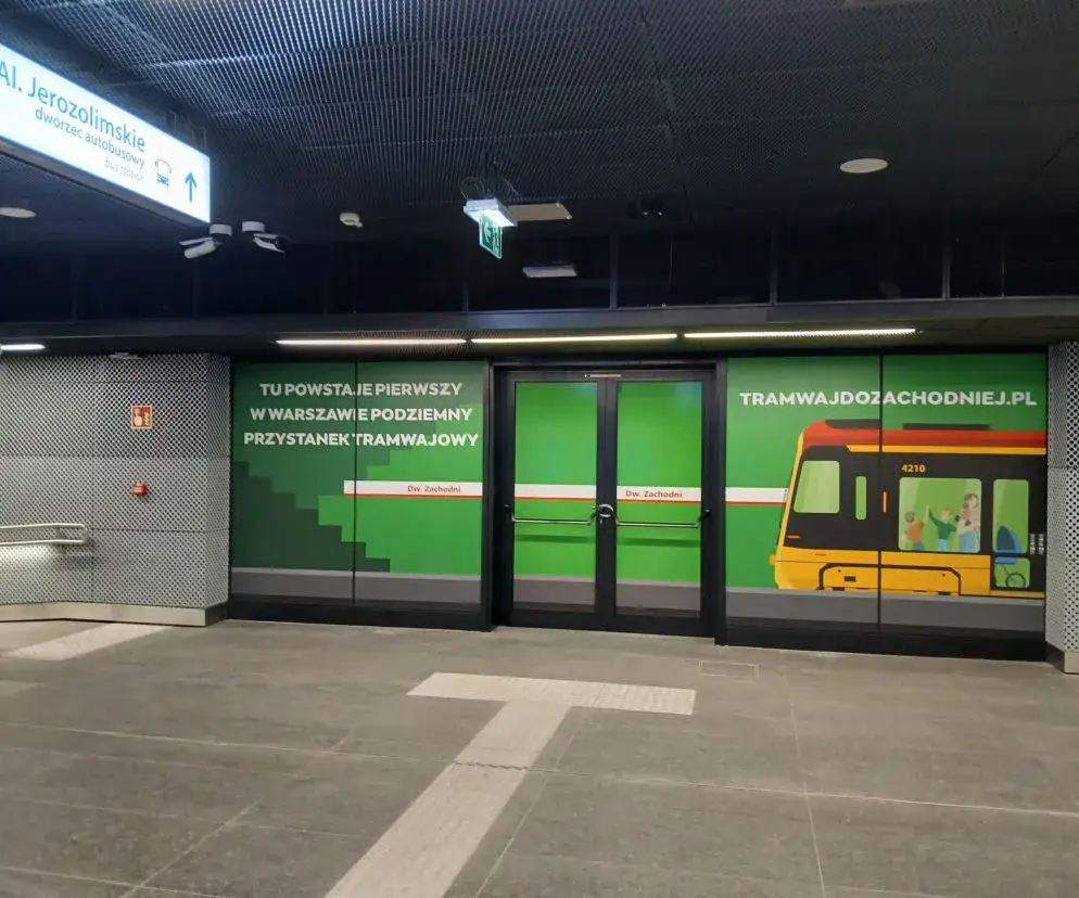 Dworzec Zachodni Warszawa plan stanowisk autobusowych poziom -1