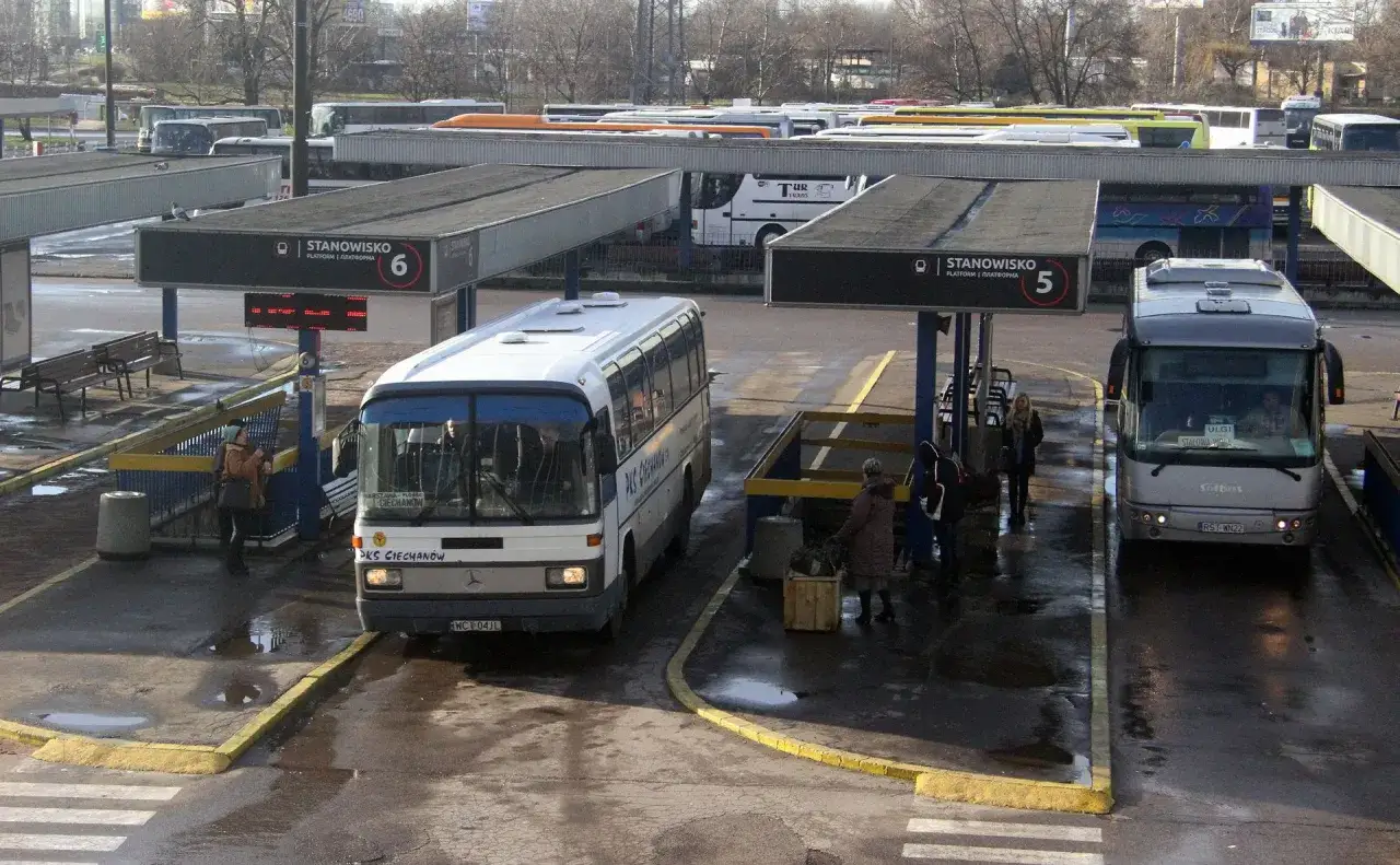 Dworzec autobusowy Warszawa Zachodnia płyta górna