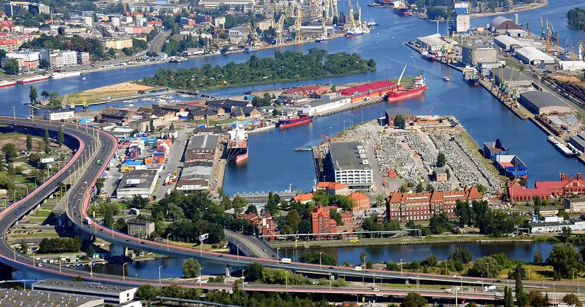 Port Szczecin widok z góry