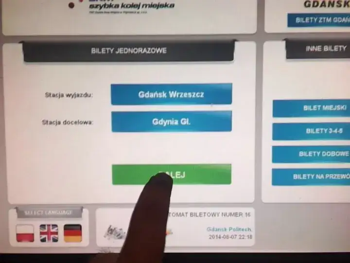 biletomat SKM Trójmiasto aplikacja mobilna bilet