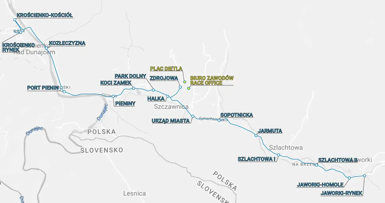 Trasa Szczawnica Jaworki: sprawdź przystanki od Krosna po Jaworki-Rynek. Dowiedz się o cenach busów i atrakcjach po drodze.
